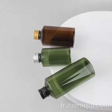 Flacons de lotion cosmétique en plastique de 100 ml avec bouchon en aluminium